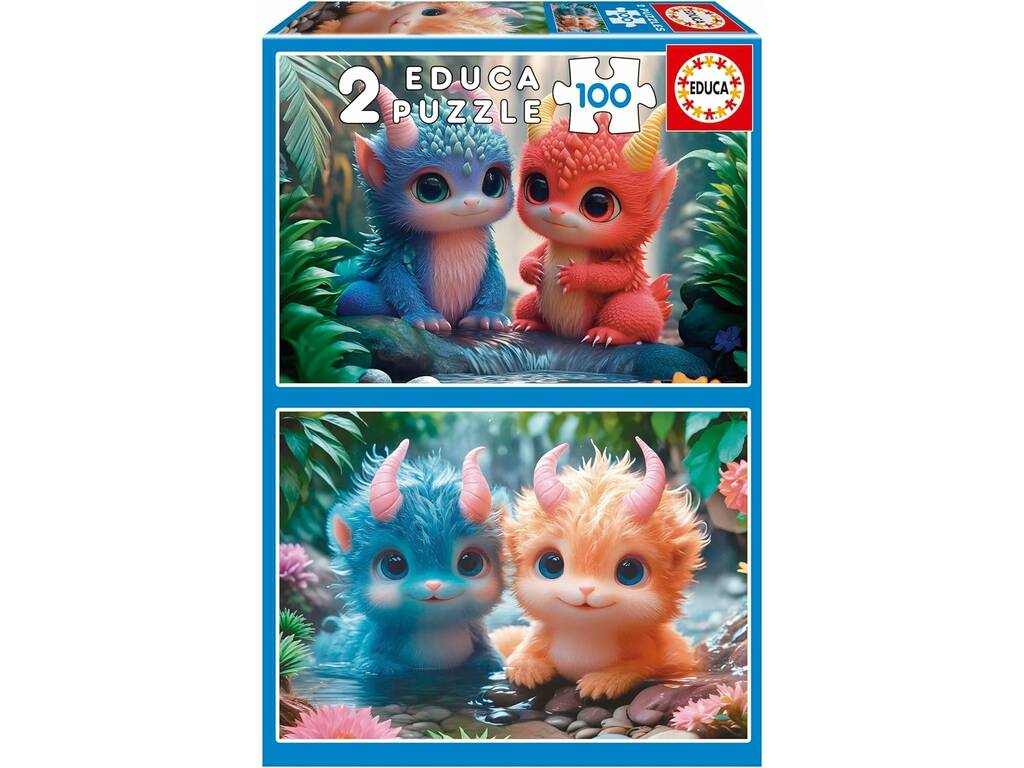 Casse-tête 2X100 Monstres adorables