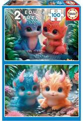 Casse-tte 2X100 Monstres adorables