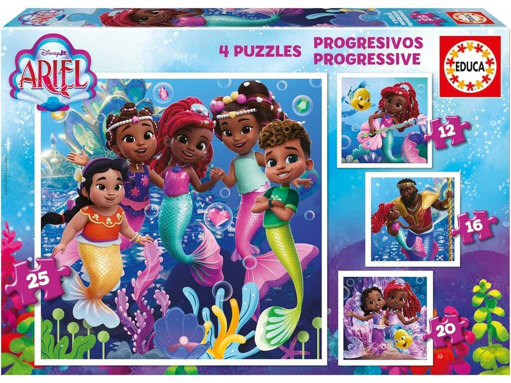 Puzzle progressif 12-16-20-25 Ariel