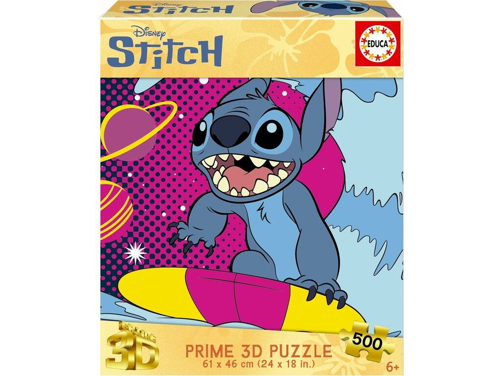 Disney Stitch Prime 3D Puzzle de 500 pièces
