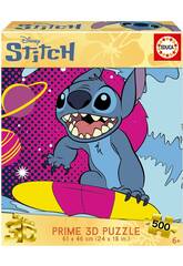 Disney Stitch Prime 3D Puzzle de 500 Peças