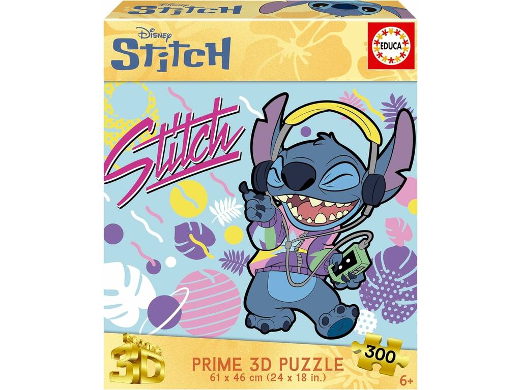 Disney Stitch Prime 3D Puzzle de 300 Peças