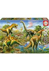Puzzle 500 Cour jurassique