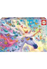 Puzzle 500 Unicórnio Arco-Íris