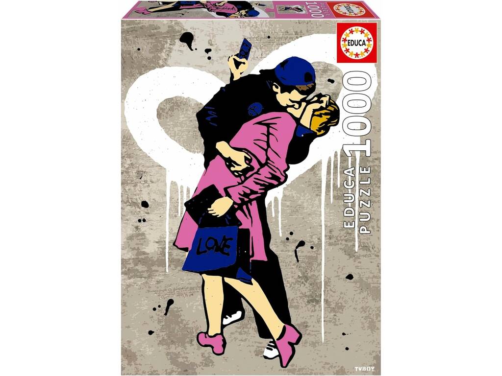 Puzzle 1000 Urban Art El Beso, TVBoy