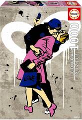 Puzzle 1000 Urban Art El Beso, TVBoy
