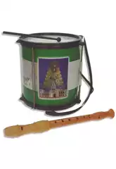 Tambour Rociero de 22 cm avec flûte