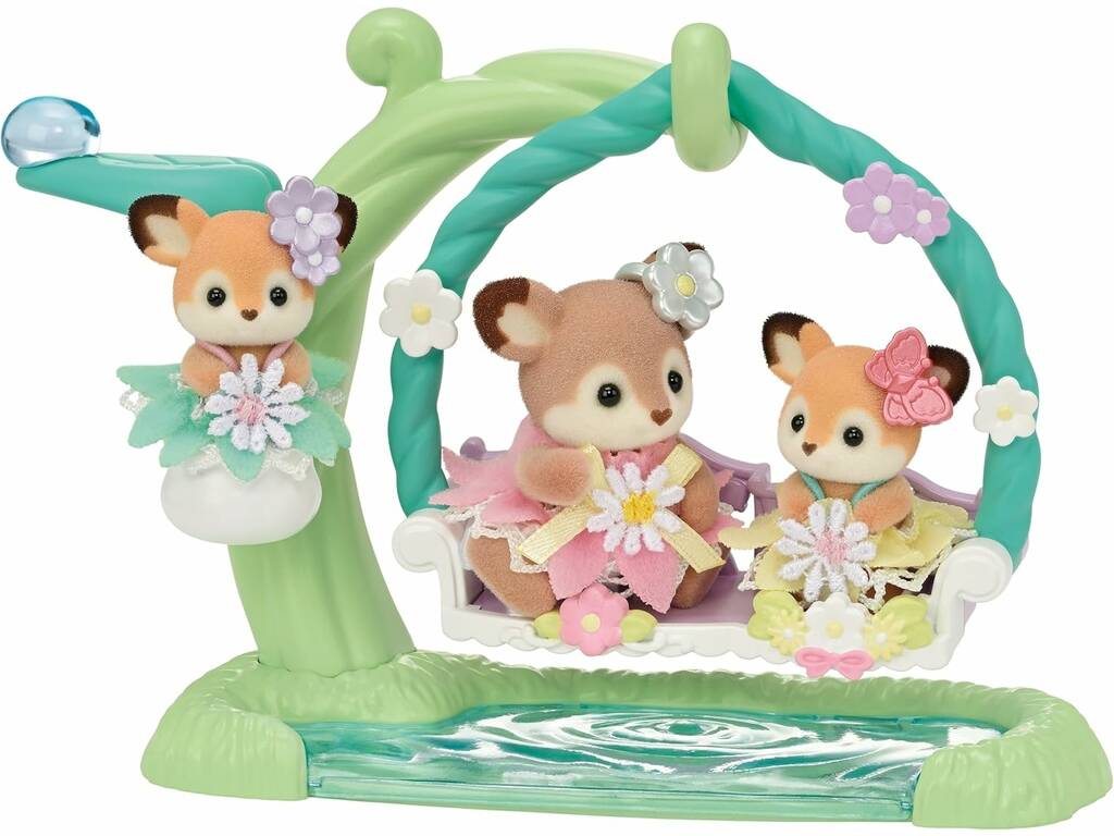 Sylvanian Families Le cerf dans la balançoire Bébés