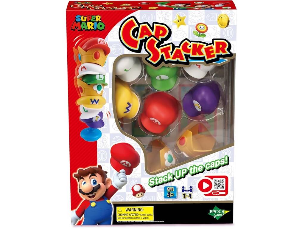 Jeu d'empilage de casquettes Super Mario