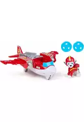 Paw Patrol Air Rescue figura Marshall con veicolo d'azione