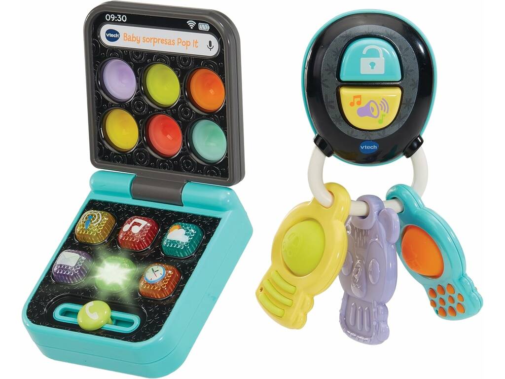 Ensemble téléphone et clé Vtech Baby Pop It