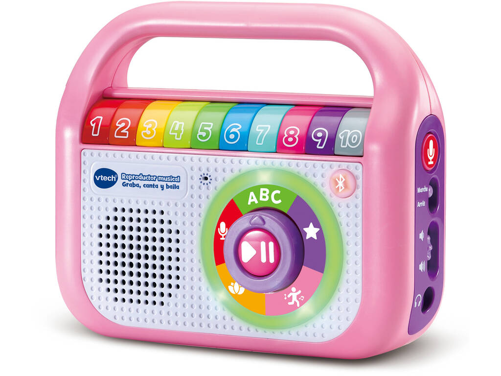 Lecteur de musique Enregistrez, chantez et dansez en rose