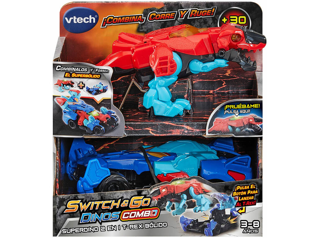 Switch&Go Dinos combo Pack Superdino 2 en 1