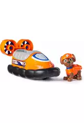 Figurine canine Zuma de Paw Patrol avec véhicule classique