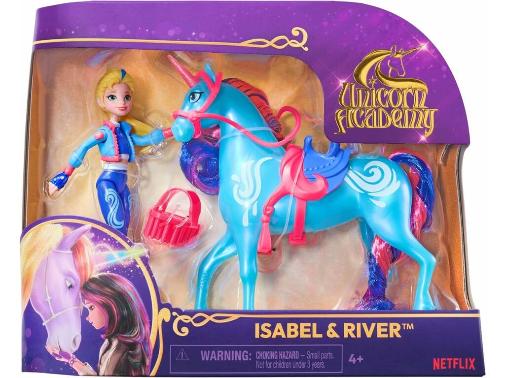 Academia Unicórnio Pack Boneca Isabel e Unicórnio River