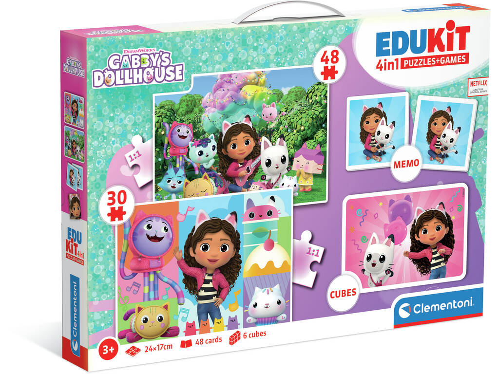 Edukit 4 en 1 La maison de poupées de Gabby