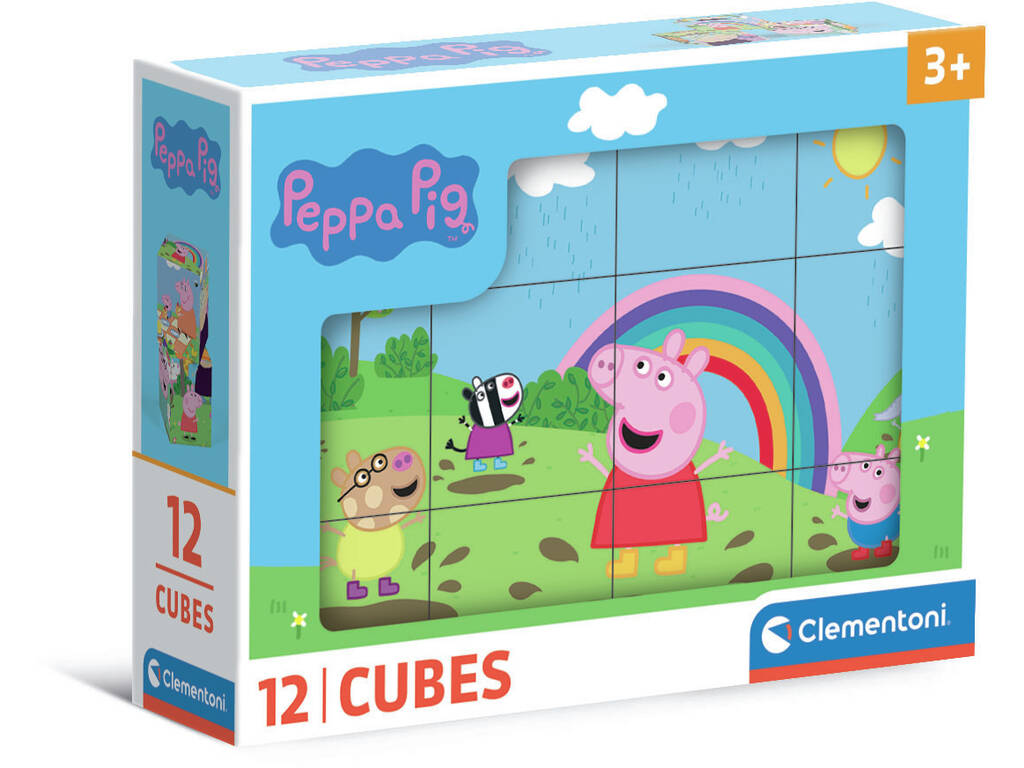 Puzzle 12 cubes Peppa Pig