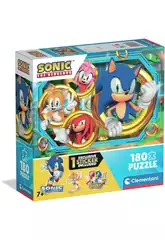 Puzzle 180 Sonic The Hedgehog con Pegatinas