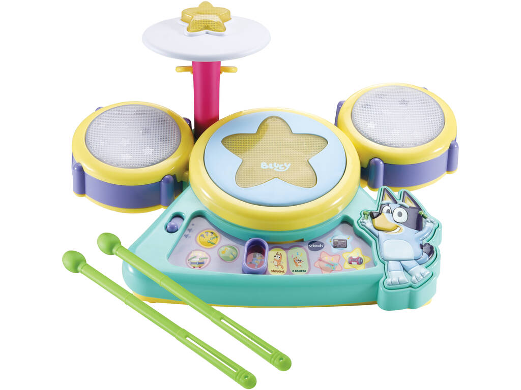 Bluey Batterie musicale Bluey avec 16 chansons et mélodies