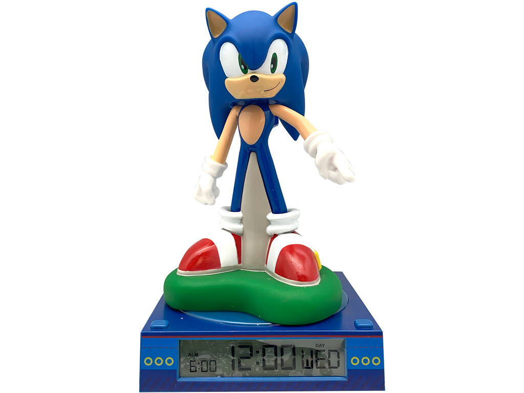 Sonic Relógio Despertador com Luz Noturna