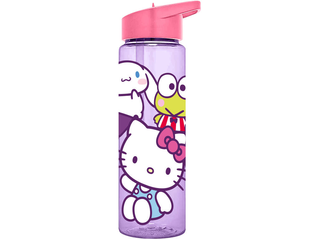Sanrio Hello Kitty et ses amis - Bouteille d'eau transparente 600ml