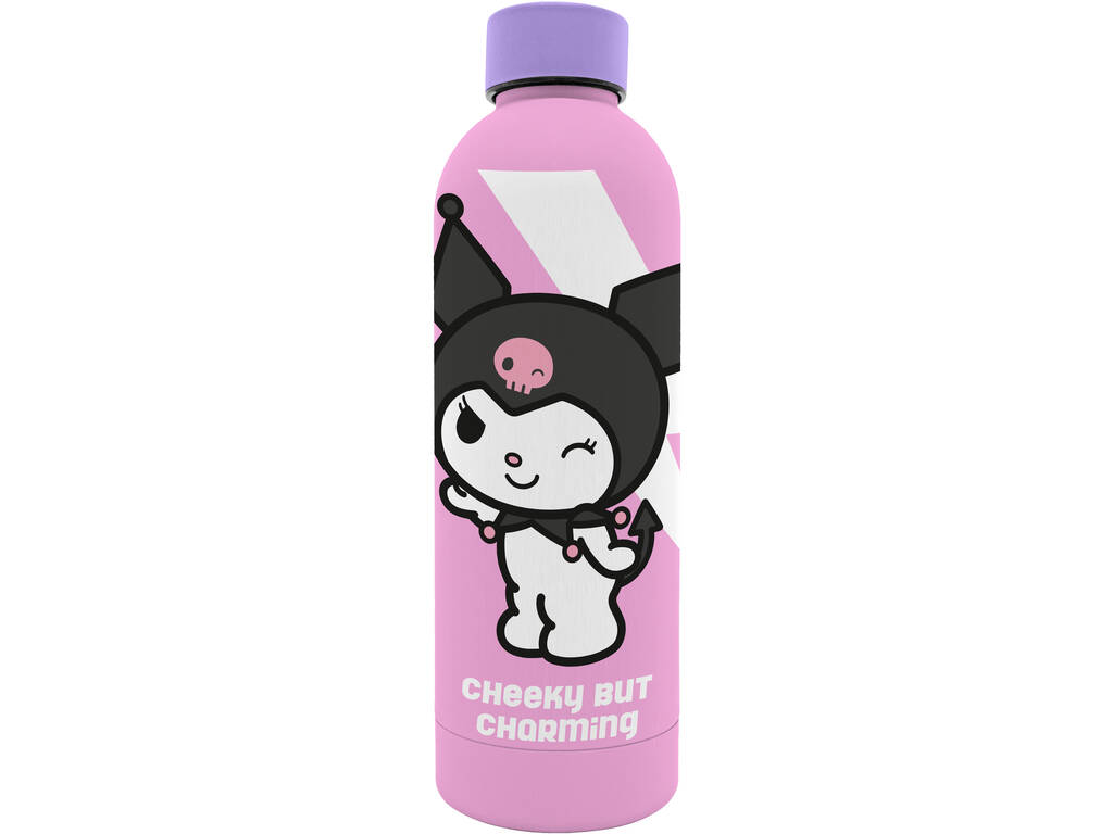 Sanrio Kuromi Garrafa de Aço Inoxidável de 800 ml
