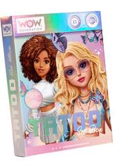 WOW Generation Set Tatuaggi con Penne Glitterate