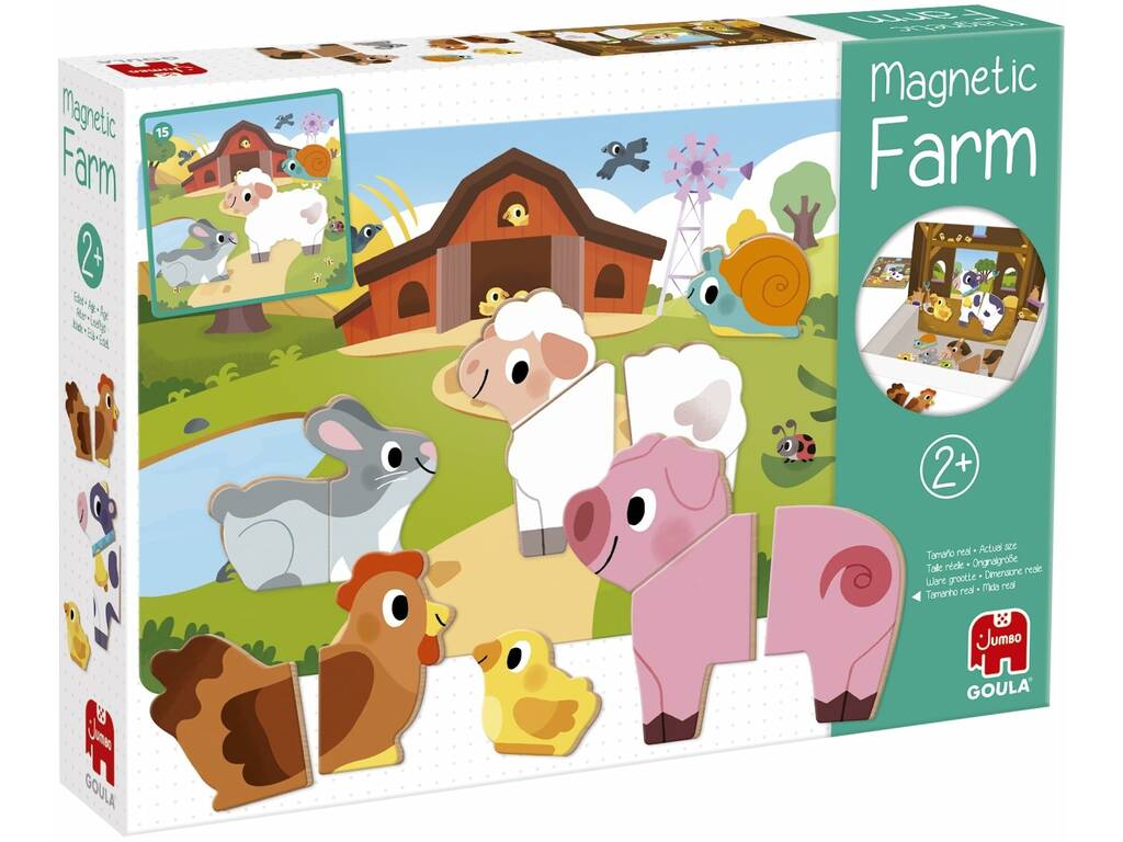 Granja Magnética con 12 Animales y Escenarios