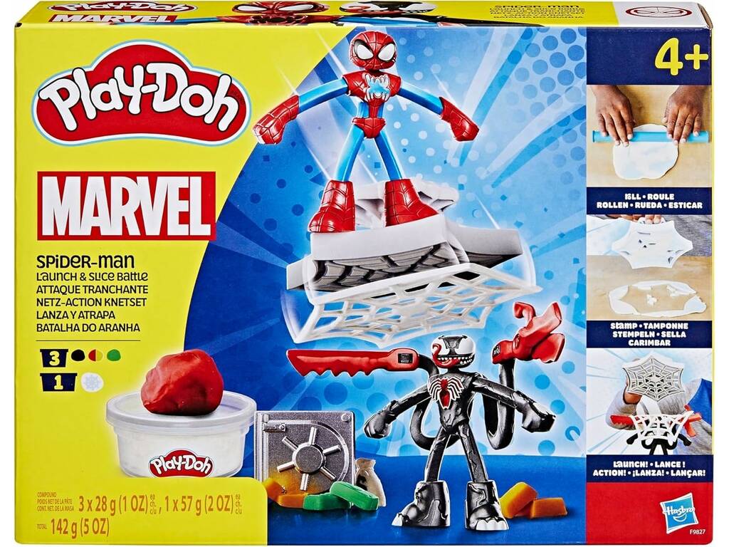 Playdoh Marvel Spiderman Lance et attrape