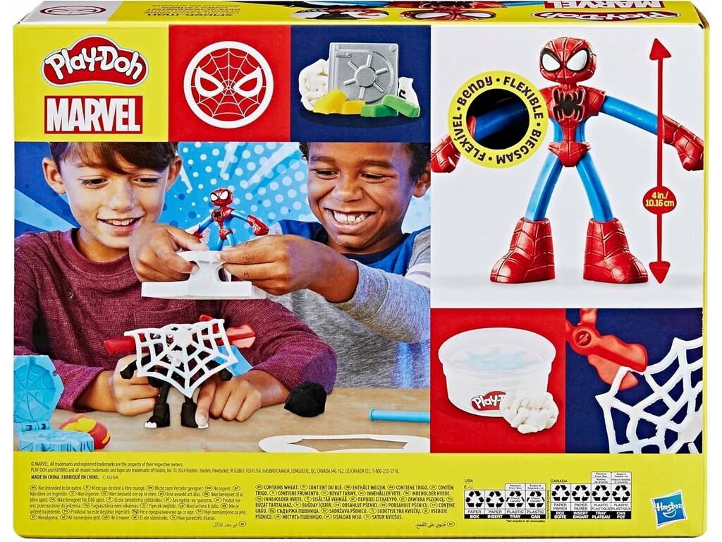 Playdoh Marvel Spiderman Lance et attrape