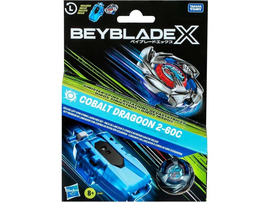 Lanceur Beyblade X Set Premium avec Cobalt Dragoon 2-60C