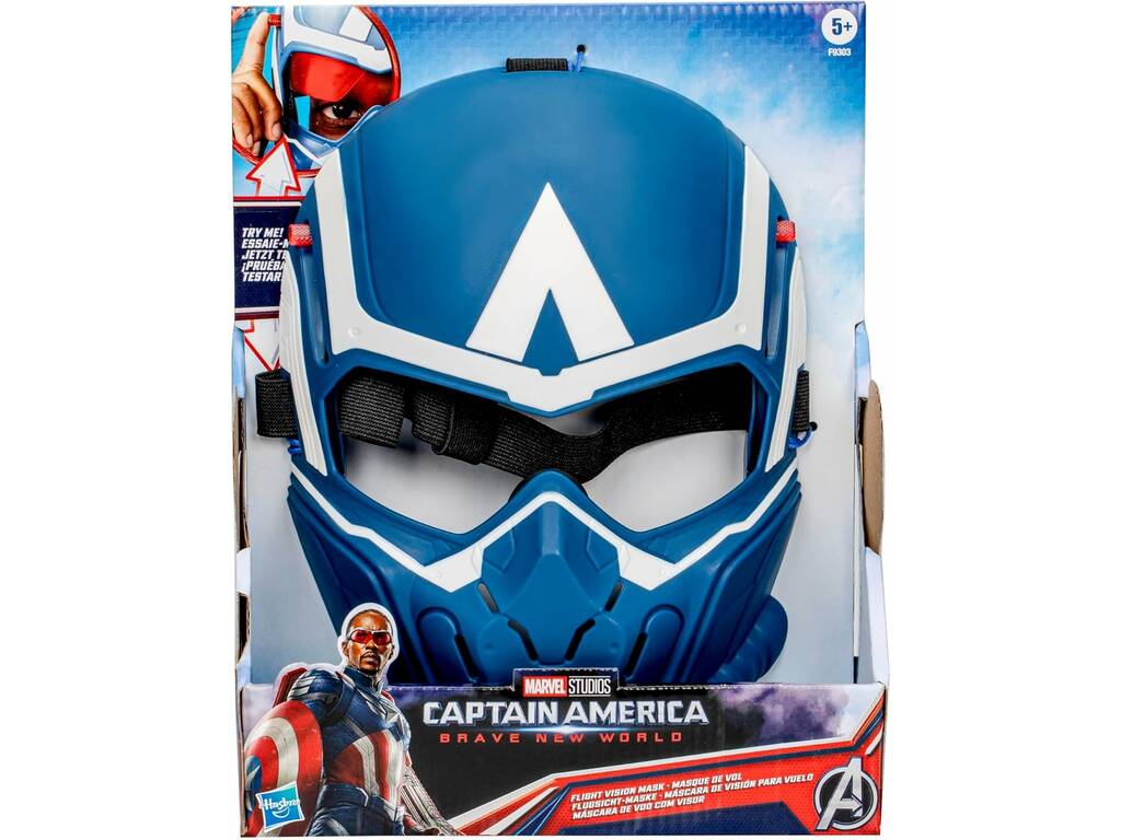 Marvel Capitán América Brave New World Máscara de Visión para Vuelo