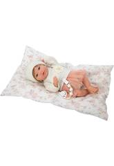 Muñeca Bebé Reborn Julia Rosa de 40 cm con Cojín