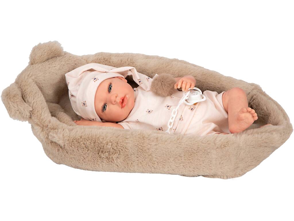 Muñeca Bebé Reborn Lidia de 40 cm con Cuna