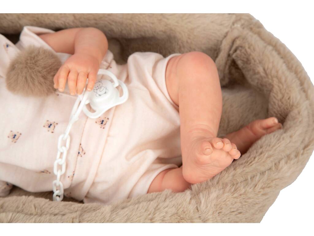 Muñeca Bebé Reborn Lidia de 40 cm con Cuna