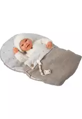 Muñeca Bebé Reborn Henar de 45 Cm con Nana