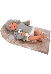 Boneca Beb Reborn Olivia de 45 cm com Manta