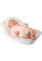 Mueca Beb Reborn Daira de 45 Cm con Cojin y Dou Dou