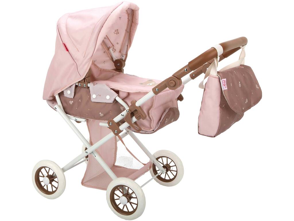 Poussette pour poupées avec capote Bear