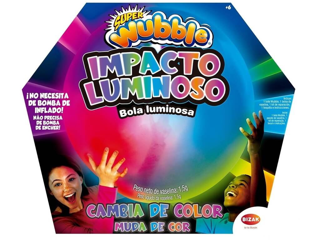 Super Wubble Impacto Luminoso Bola Luminosa