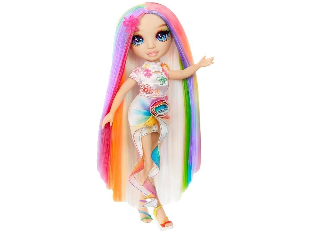 Poupée crayeuse et coiffeuse Rainbow High Hair Amaya Rainr