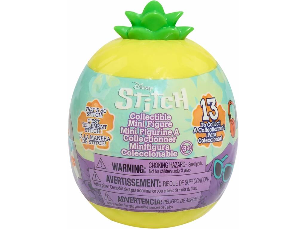 Stitch Surprise Ball Mini figurine à collectionner en forme d'ananas