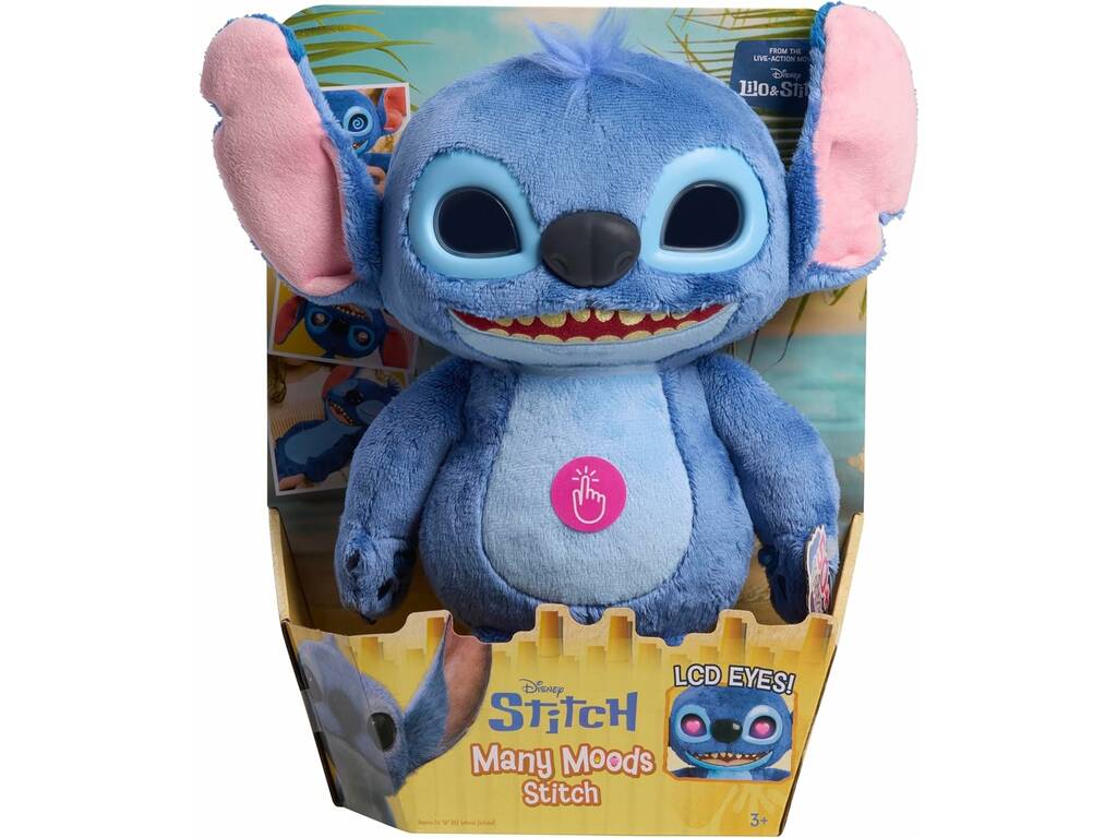 Disney Stich Interactive Doll Many Moods 30 cm avec sons et effets