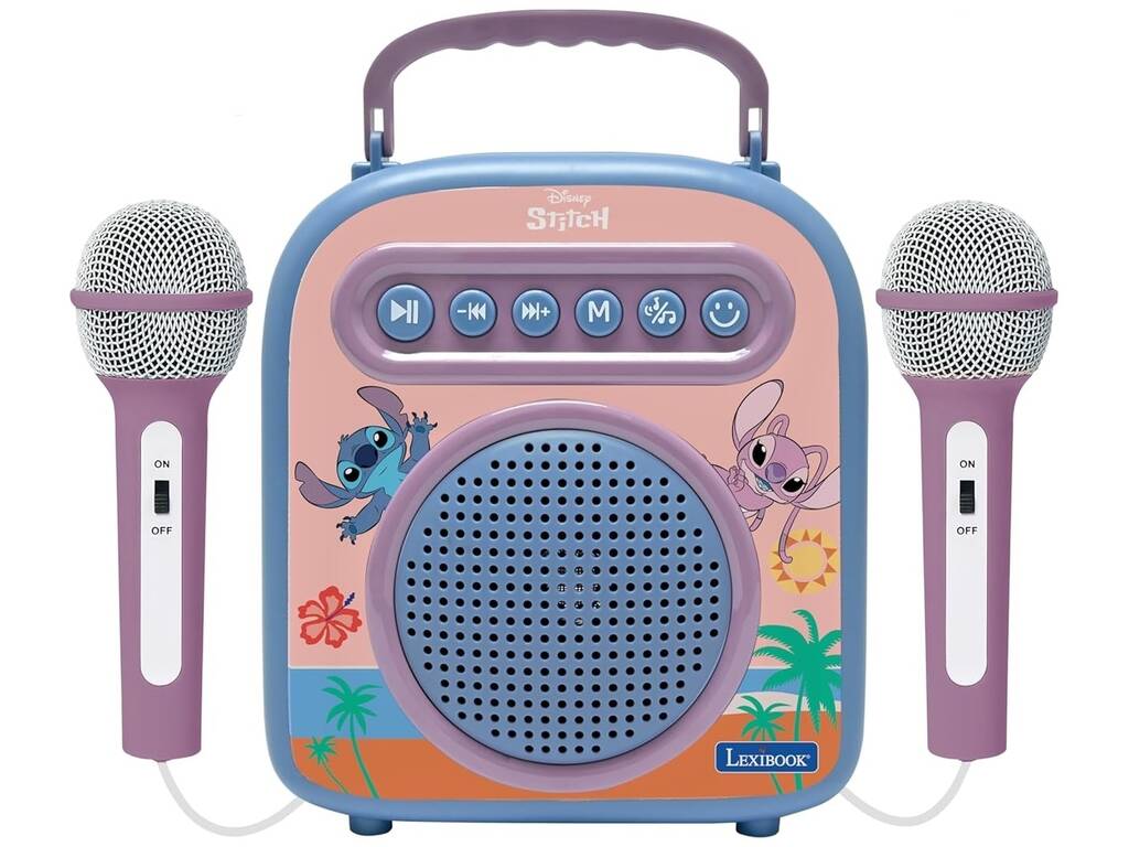 Enceinte Bluetooth Disney Stitch Karaoké avec 2 microphones
