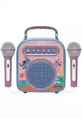 Disney Stitch Altavoz Karaoke Bluetooth con 2 Micrófonos