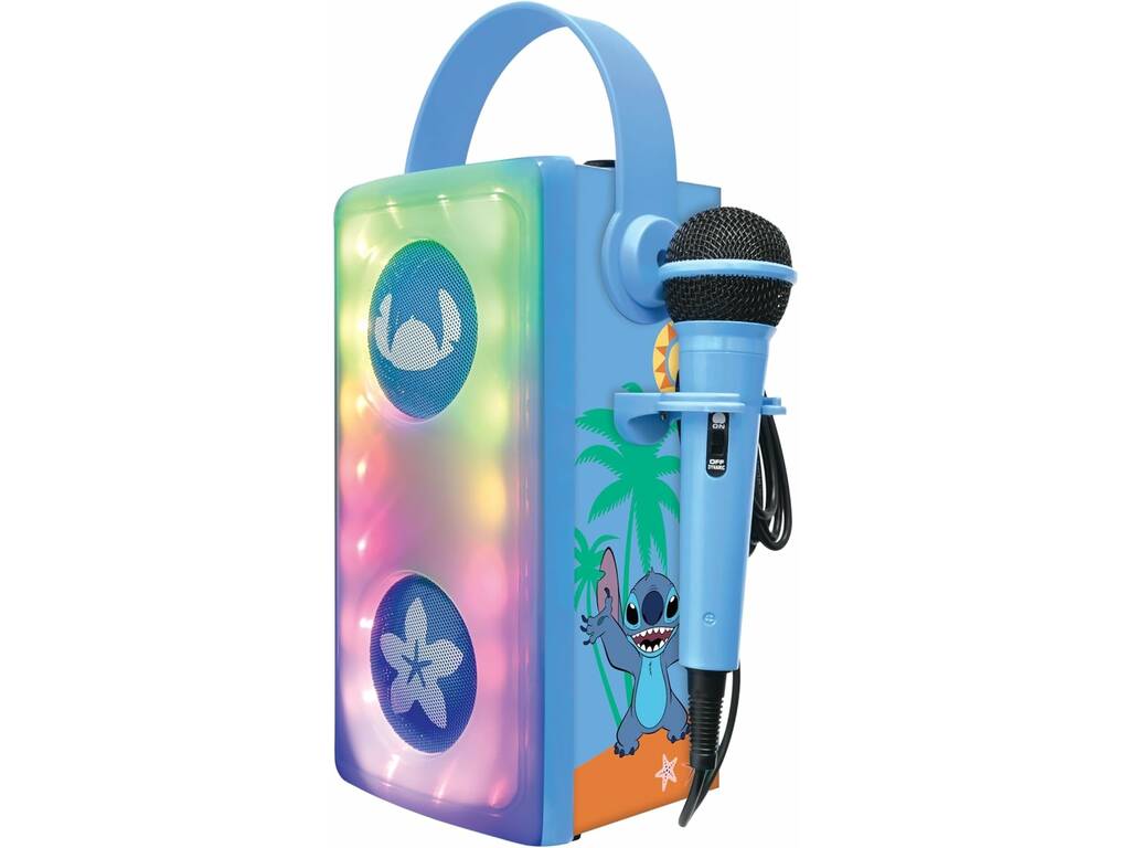 Disney Stitch Altavoz Luminoso Bluetooth con Micrófono