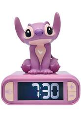 Rveil Ange Disney Stitch 3D avec veilleuse et mlodies