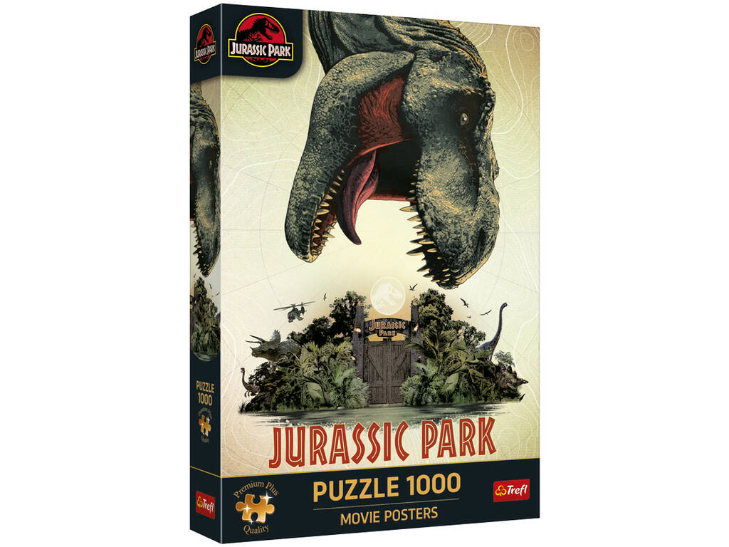 Puzzle 1000 pièces Premium Jurassic Pack Movie Posters