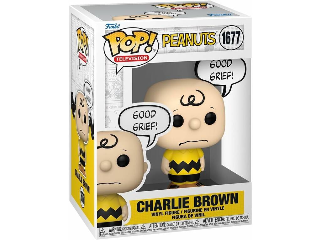 Funko Pop Television Peanuts Figura Charlie Brown Good Grief