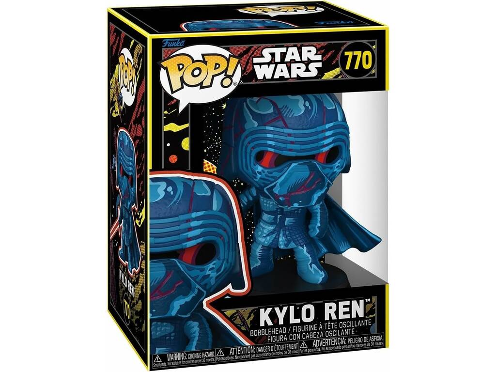 Funko Pop Star Wars Figura Kylo Ren Retro con Cabeza Oscilante